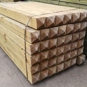 150 X 150 Tanalised Fence Post Green - 2.4m