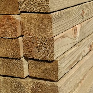 47 x 75mm Regularised Carcasing K/D C24 Structural Graded Timber (45x70mm finish) Green Treated 3.6m